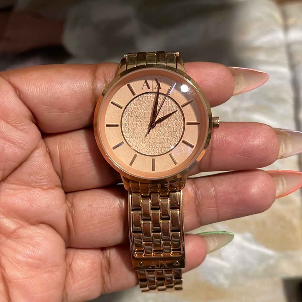 Armani Exchange Rose Gold Watch